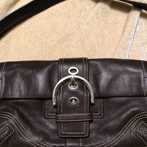 Coach small brown handbag